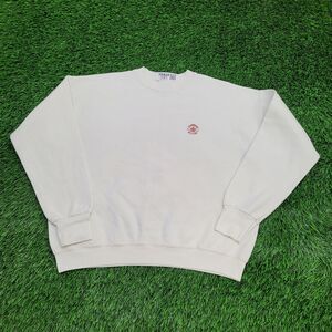 Vintage Converse Cropped Sweatshirt Womens Large 23x22 Ivory